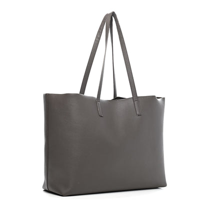 Saint Laurent Calfskin Large Shopping Tote Fog 3 of 23