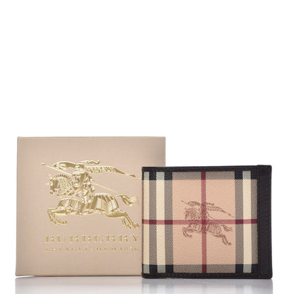 Burberry Haymarket Check BBi-Fold Wallet Chocolate 9 of 9