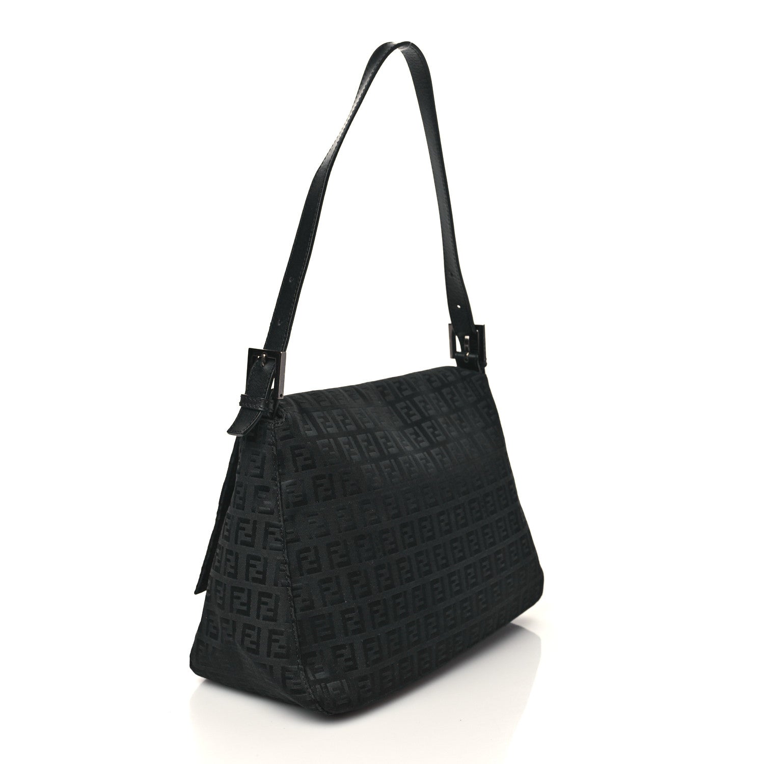 Fendi Zucchino Mama Baguette Black 3 of 6