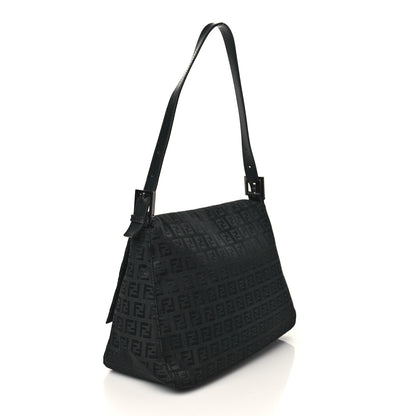 Fendi Zucchino Mama Baguette Black 3 of 6