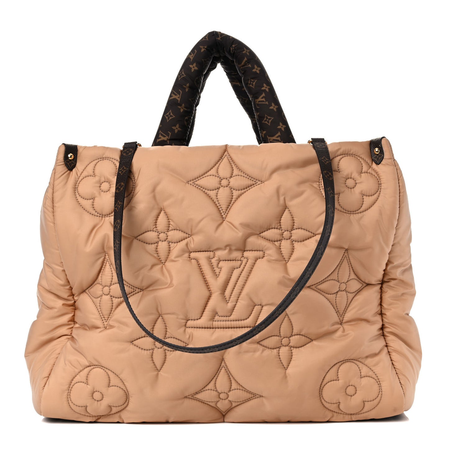 Econyl Monogram Pillow Giant Onthego GM Beige