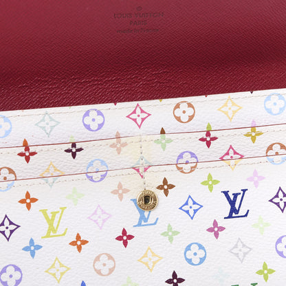Louis Vuitton Monogram Multicolor Sarah Wallet White Eglantine 10 of 11