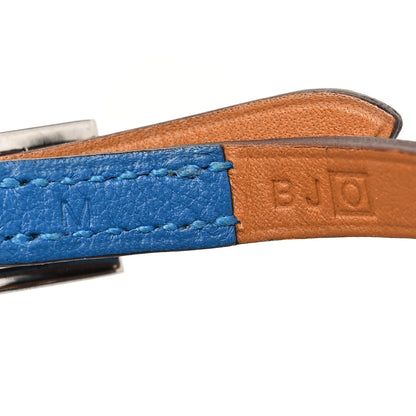 Hermes Swift 3MM Hapi Triple Tour Wrap Bracelet M Mykonos 5 of 6