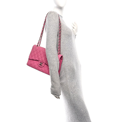Chanel Iridescent Caviar Quilted Jumbo Double Flap Pink 2 of 11