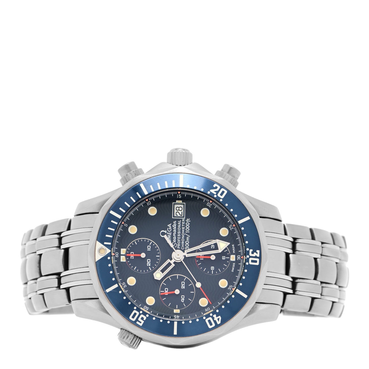 Titanium 41mm Seamaster Professional Chronograph Automatic Watch Blue 2298.80.00