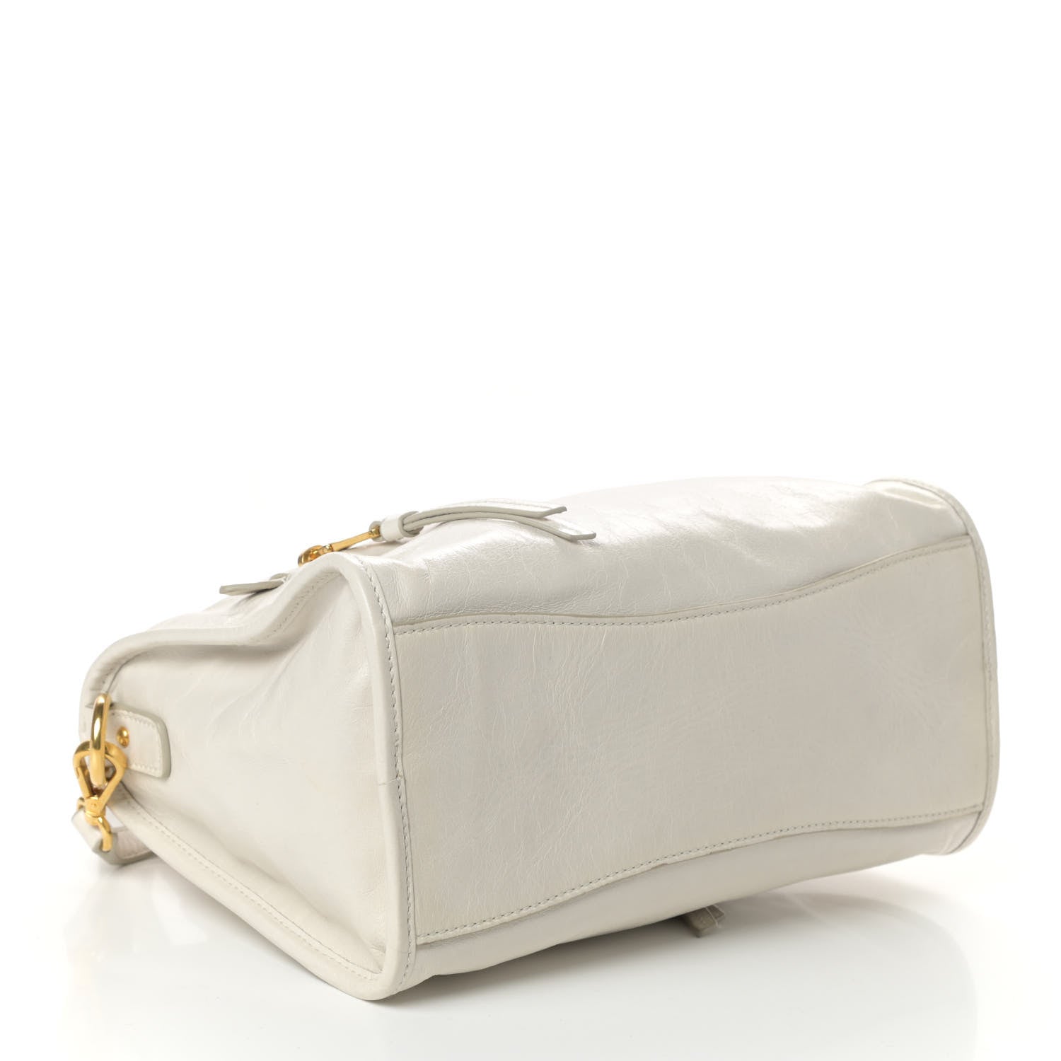 Miu Miu Vitello Shine Zip Tote Talco 4 of 11