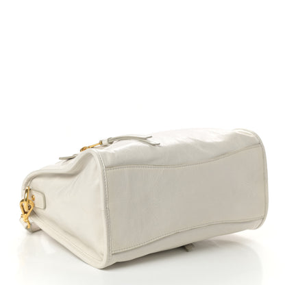 Miu Miu Vitello Shine Zip Tote Talco 4 of 11