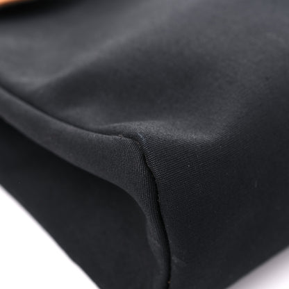 Hermes Toile Vache Calfskin Herbag 30 PM Black Natural 9 of 14