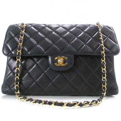 Chanel Lambskin Two-Sided Flap Navy 1 of 13