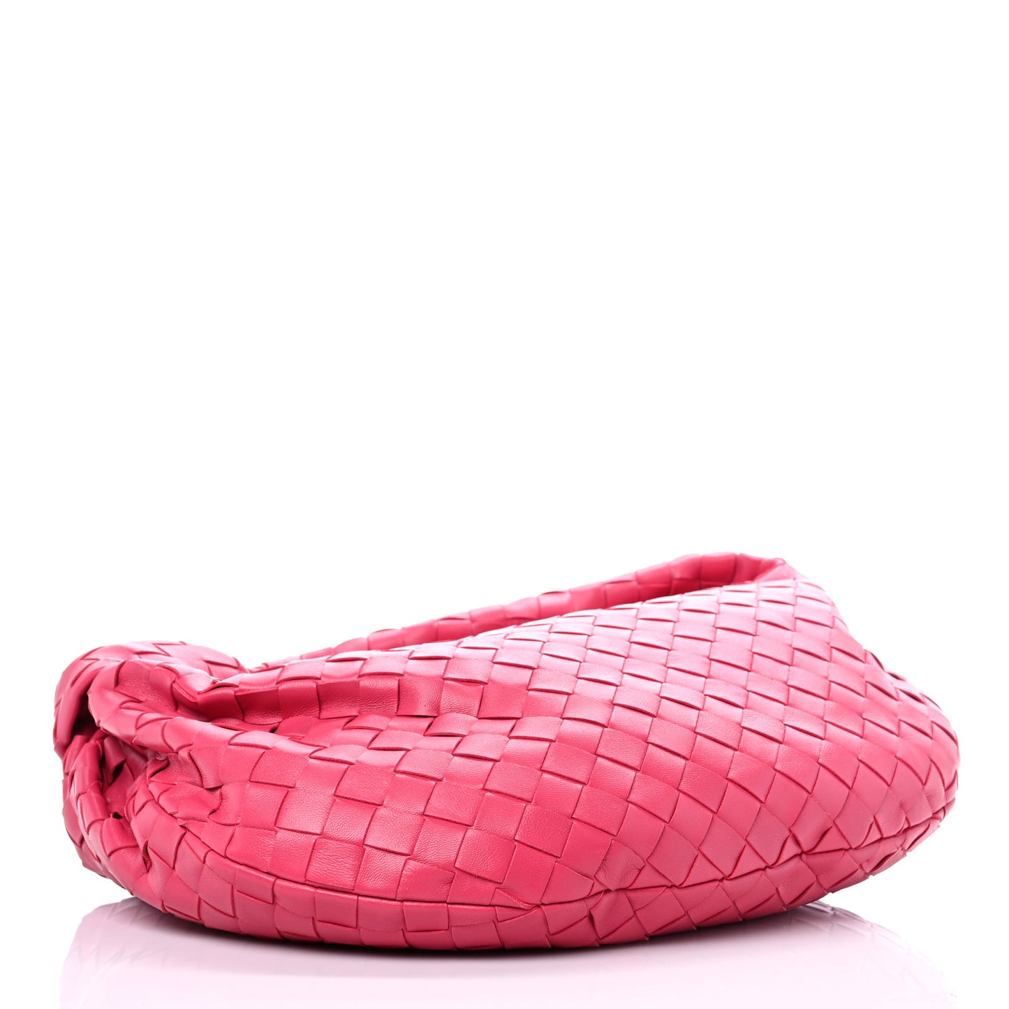 Nappa Intrecciato Teen Jodie Hobo Cranberry