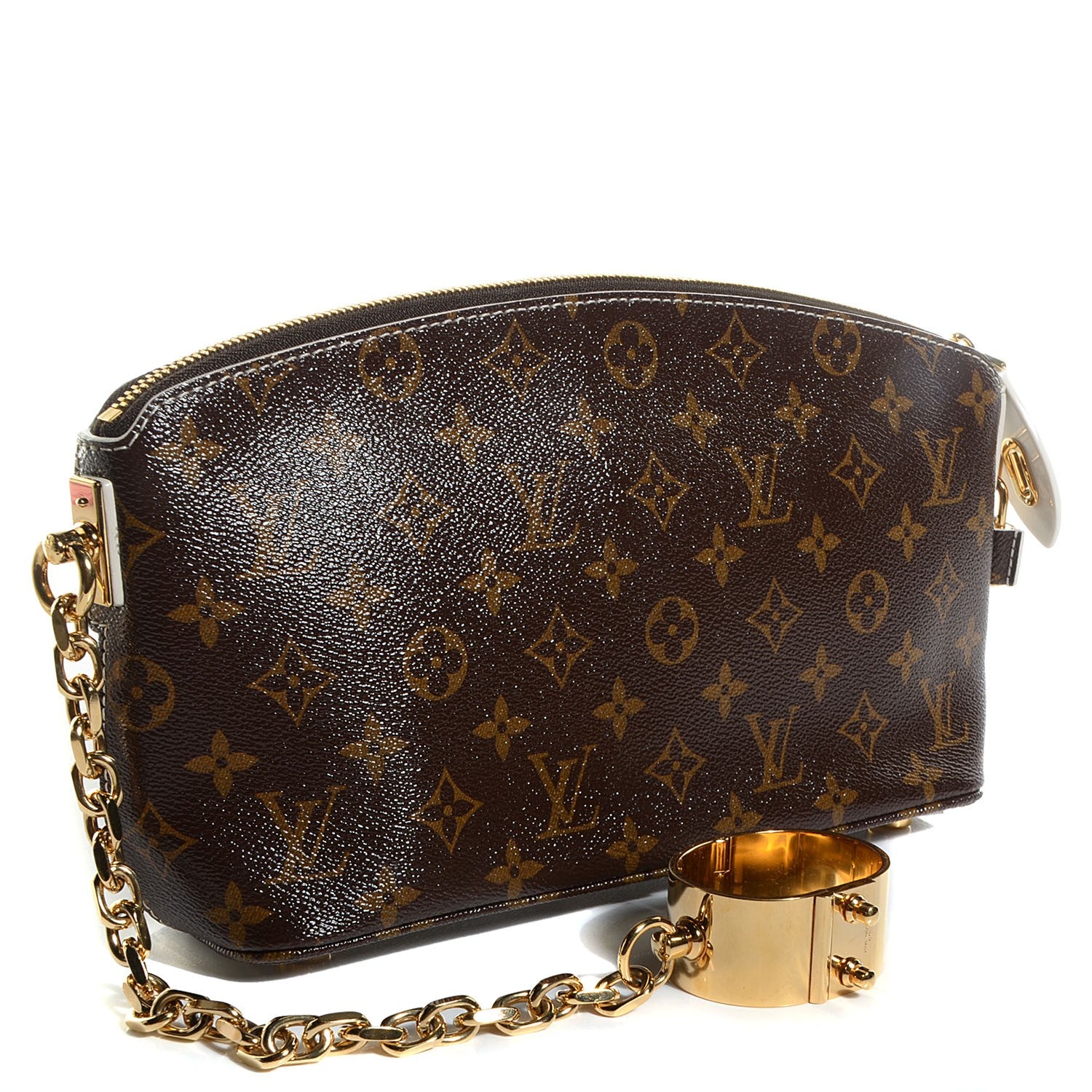 Louis Vuitton Monogram Fetish Lockit Clutch 3 of 8