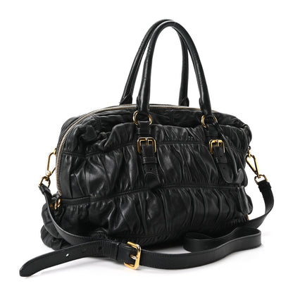 Prada Nappa Gaufre Tote Black 3 of 10