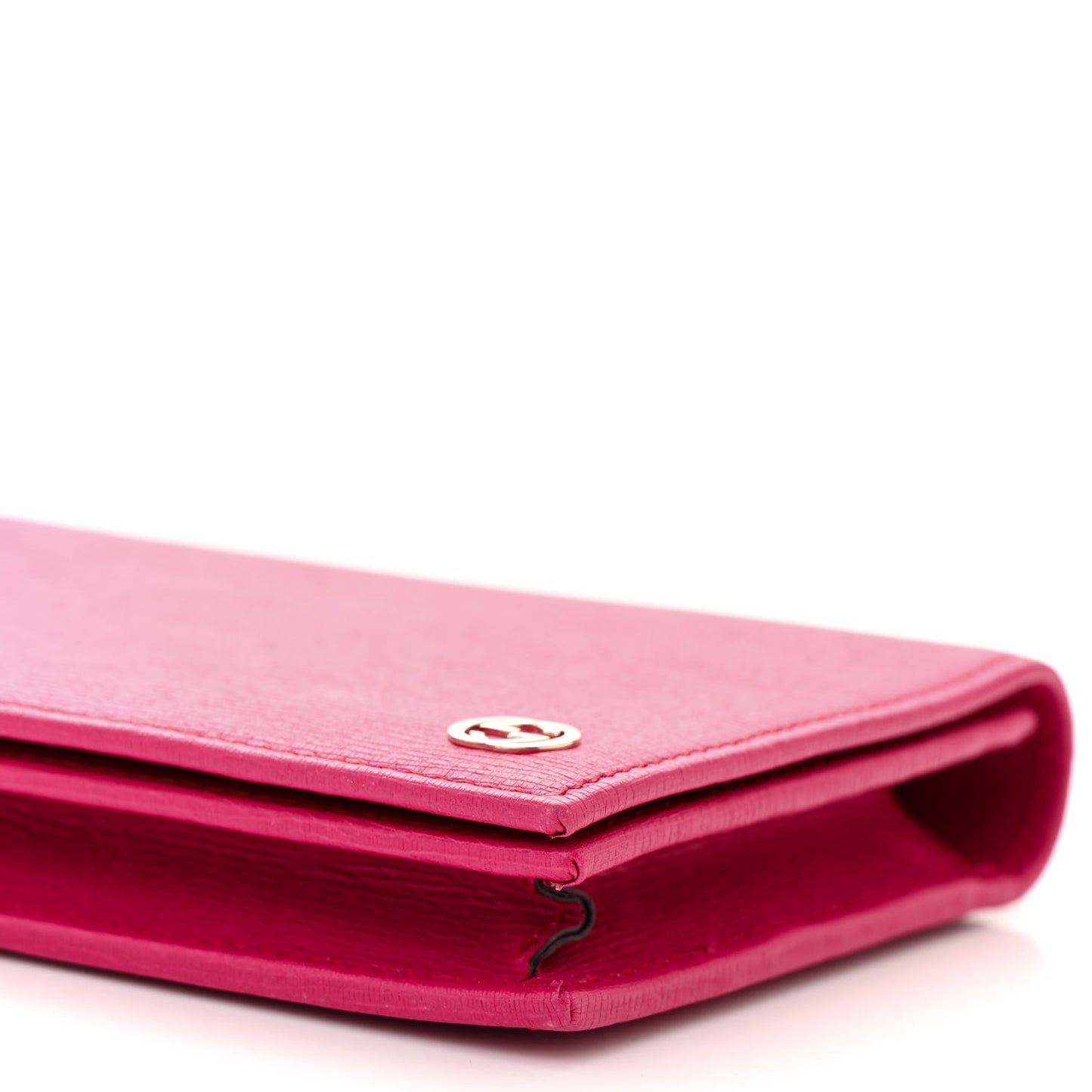 Textured Calfskin Medium Betty Chain Wallet Blossom