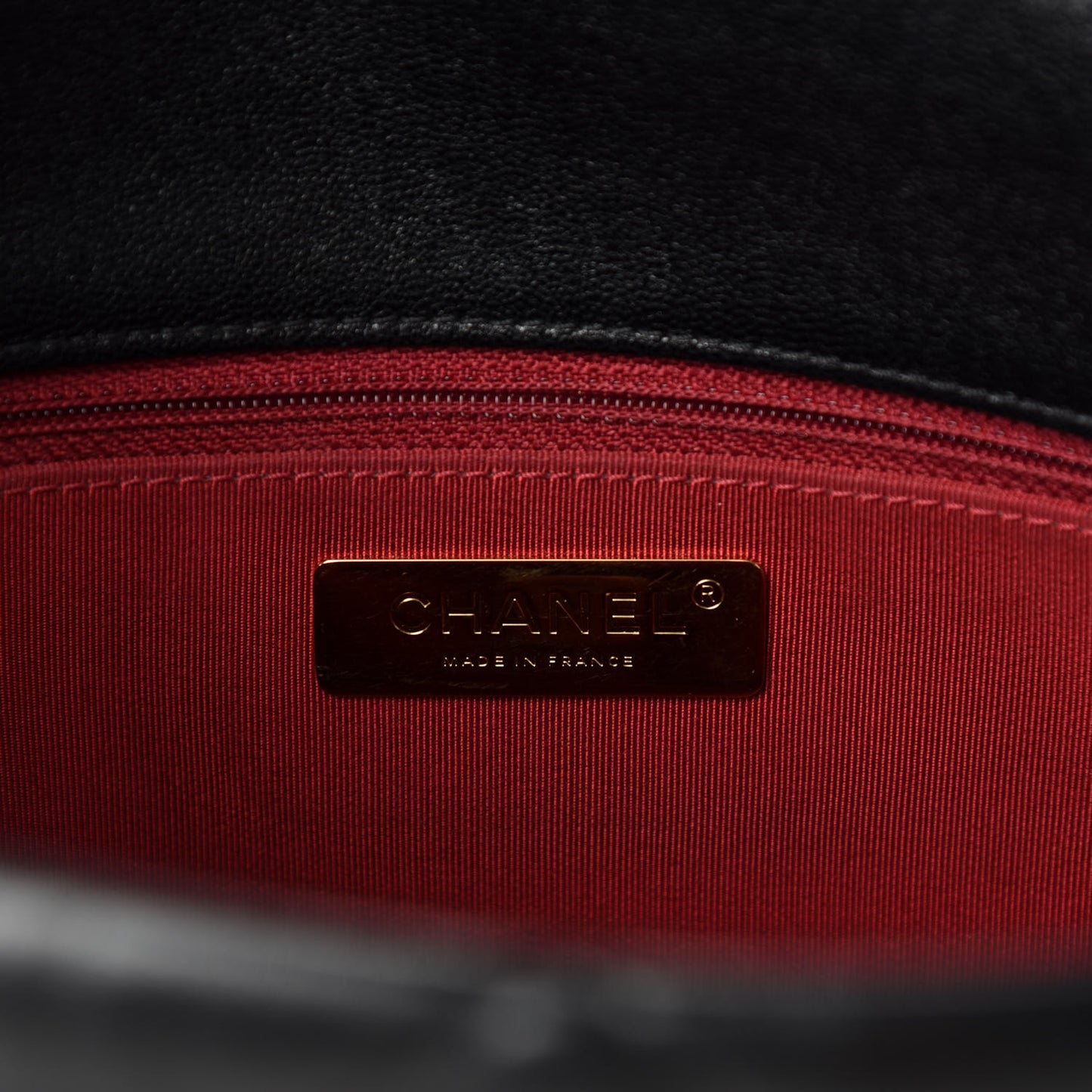 Lambskin Quilted Large Chanel 19 Flap Black