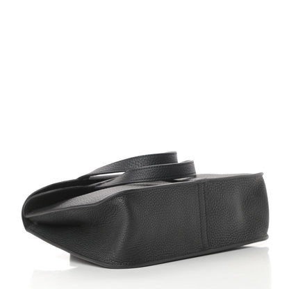 Hermes Taurillon Clemence Halzan 25 Black 6 of 13