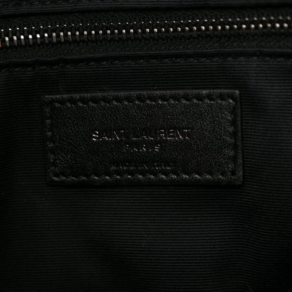 Saint Laurent Crinkled Calfskin Matelasse Monogram Medium Niki Shopper Tote Black 7 of 12
