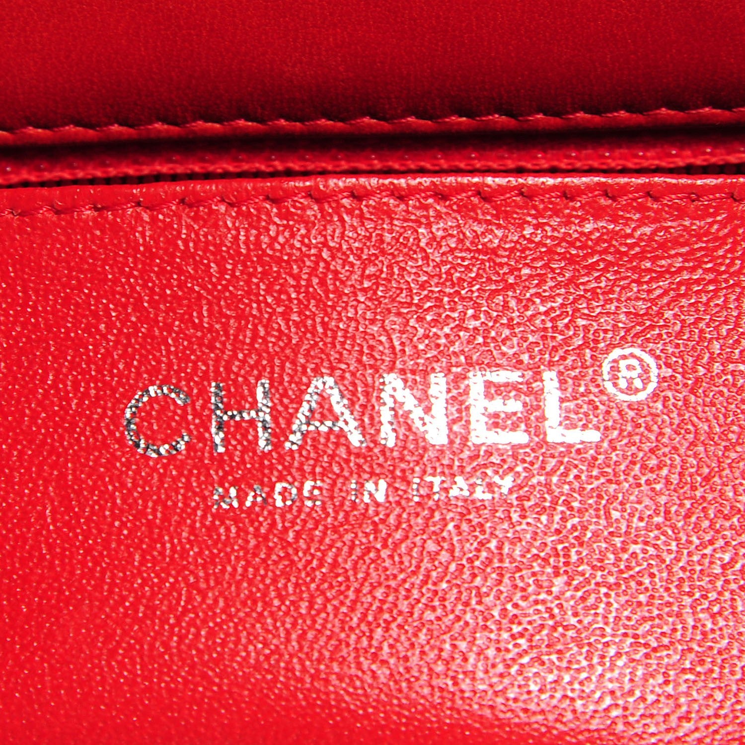 Chanel Lambskin Quilted Mini Rectangular Flap Red 6 of 8