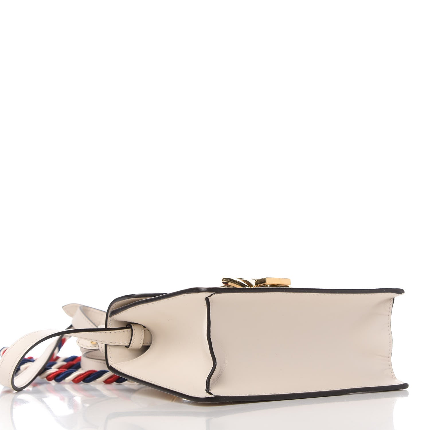 Gucci Calfskin Mini Sylvie Top Handle Bag White 5 of 11