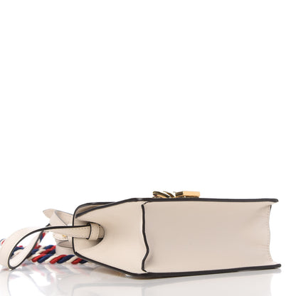 Gucci Calfskin Mini Sylvie Top Handle Bag White 5 of 11