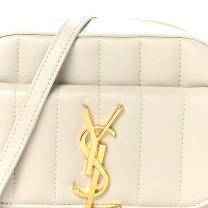 Saint Laurent Lambskin Matelasse Monogram Vicky Camera Bag Crema Soft 8 of 11