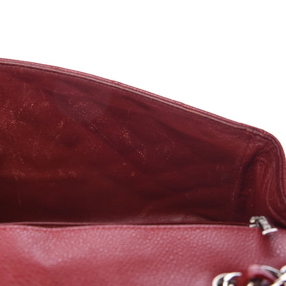 Chanel Caviar Quilted Jumbo Single Flap Red 8 of 27