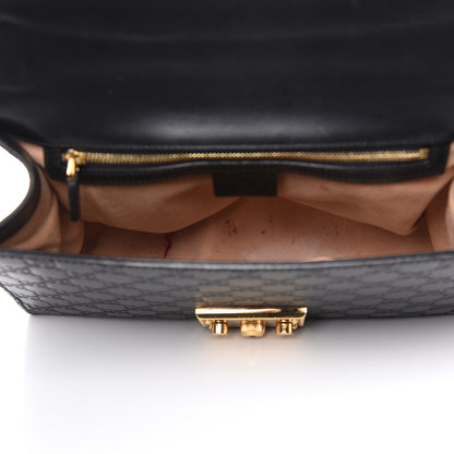 Gucci Guccissima Medium Padlock Shoulder Bag Black 5 of 18