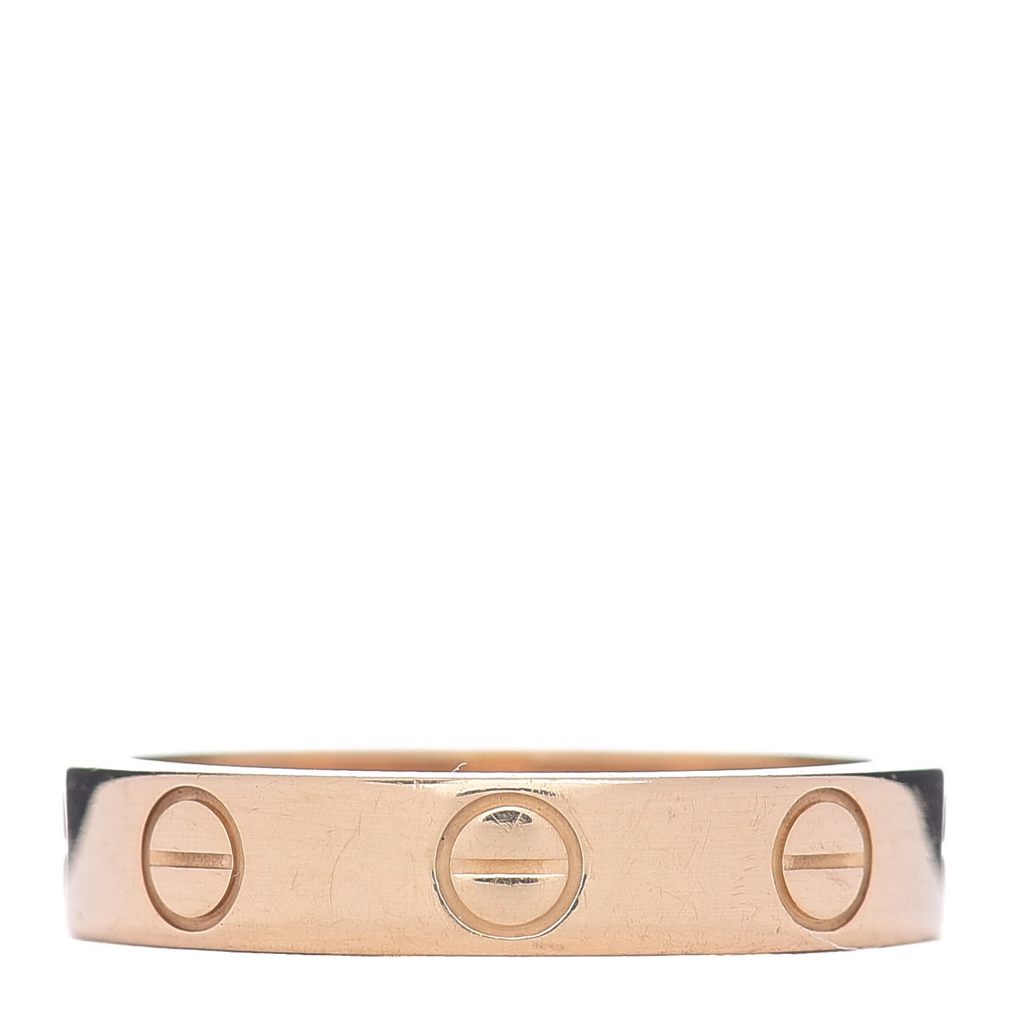 18K Yellow Gold 3.5mm LOVE Wedding Band Ring 48 4.5