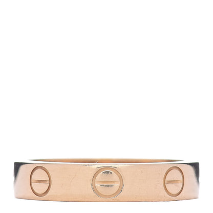 Cartier 18K Yellow Gold 3.5mm LOVE Wedding Band Ring 48 4.5 3 of 4