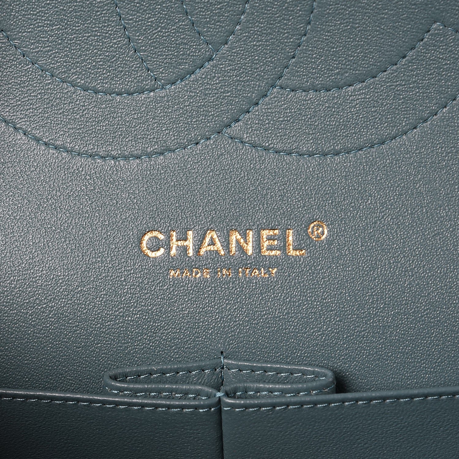 Chanel Lambskin Quilted Jumbo Double Flap Green 7 of 9