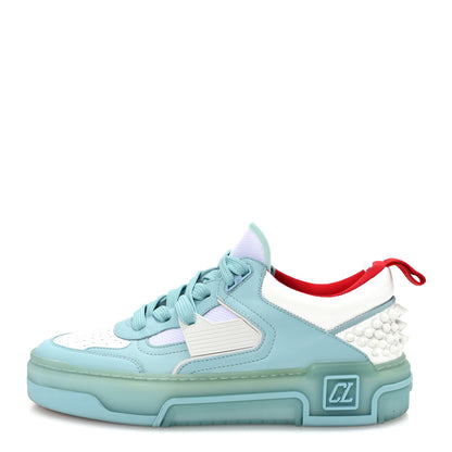 Christian Louboutin Calfskin Spike Astroloubi Donna Low Top Sneaker 39.5 Mineral White 1 of 7