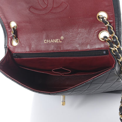 Chanel Lambskin Quilted Medium Single Flap Black 6 of 15