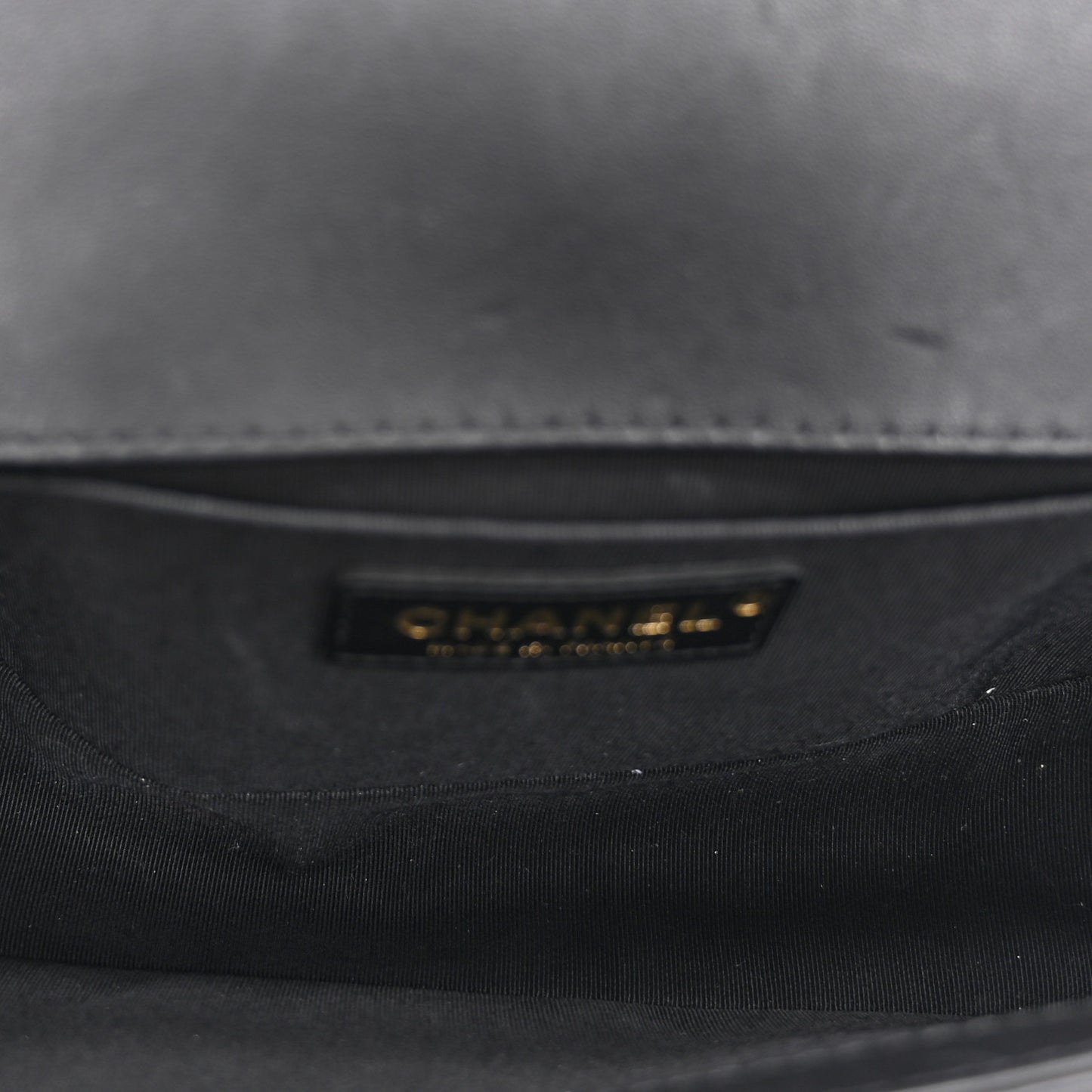Lambskin Quilted Medium Top Handle Boy Flap Black