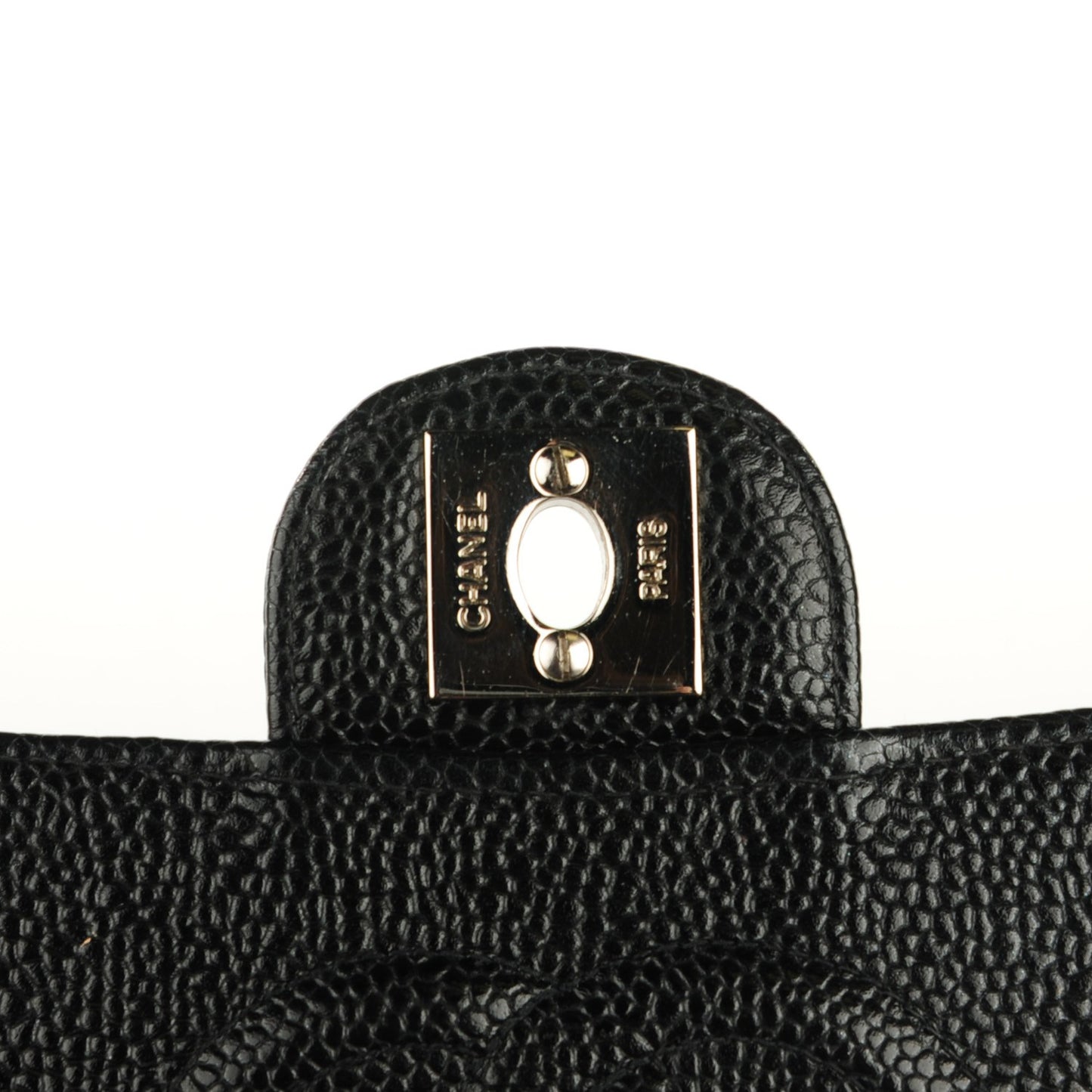 Caviar Quilted Mini Square Flap Black