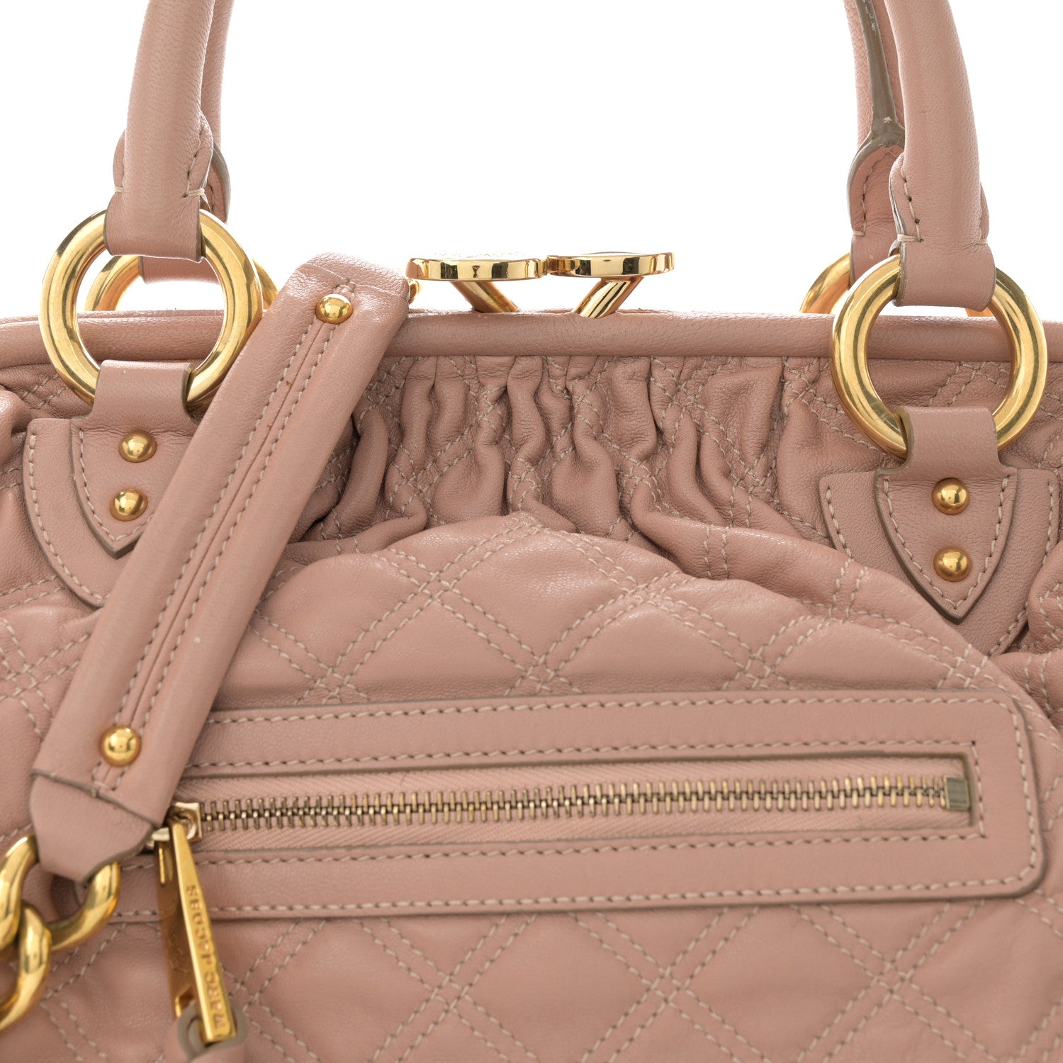 Marc Jacobs Calfskin Quilted Stam Blush 8 of 16