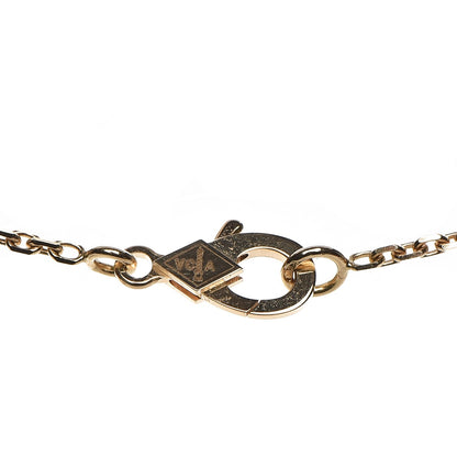 Van Cleef & Arpels 18K Yellow Gold Mother of Pearl Vintage Alhambra Pendant Necklace 5 of 8
