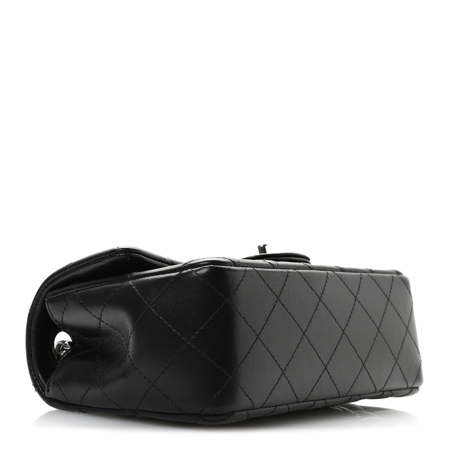 Chanel Lambskin Quilted Mini Rectangular Flap Black 4 of 11