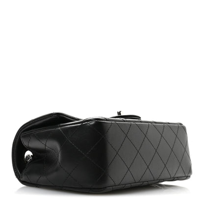 Chanel Lambskin Quilted Mini Rectangular Flap Black 4 of 11