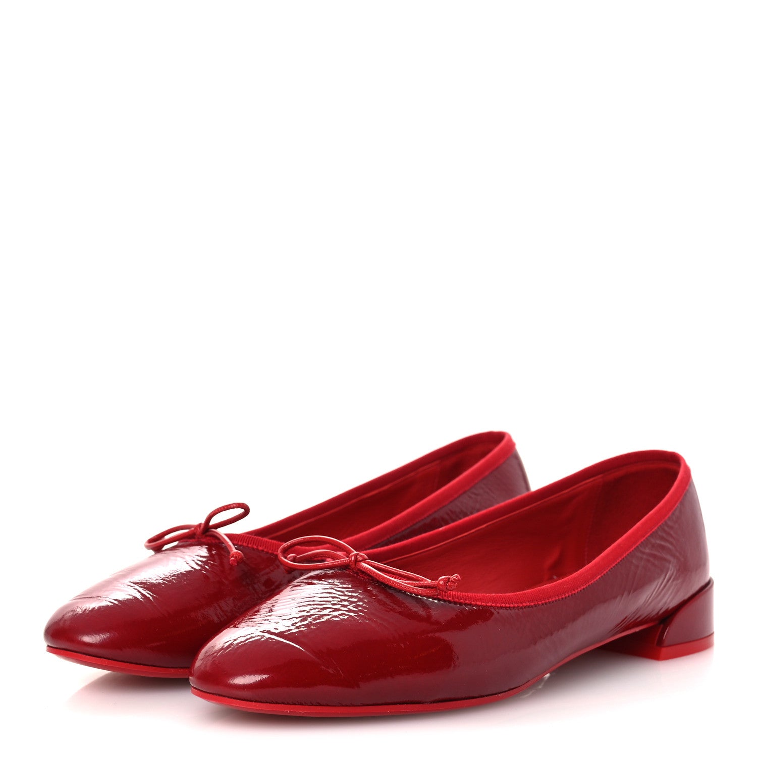 Christian Louboutin Patent Sweetie Jane Ballerina Flats 37 Loubi 3 of 9