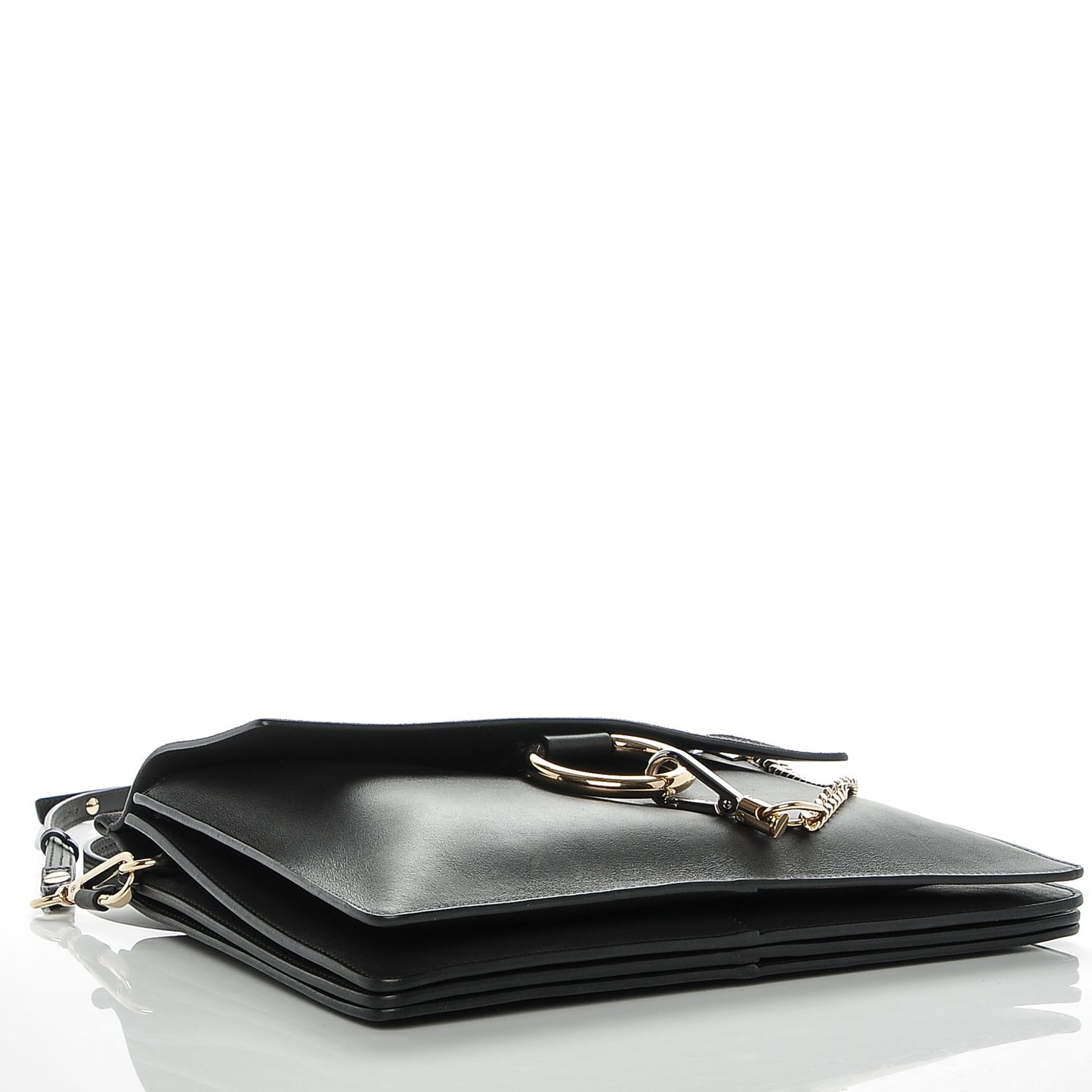 Calfskin Suede Medium Faye Shoulder Bag Carbon Grey