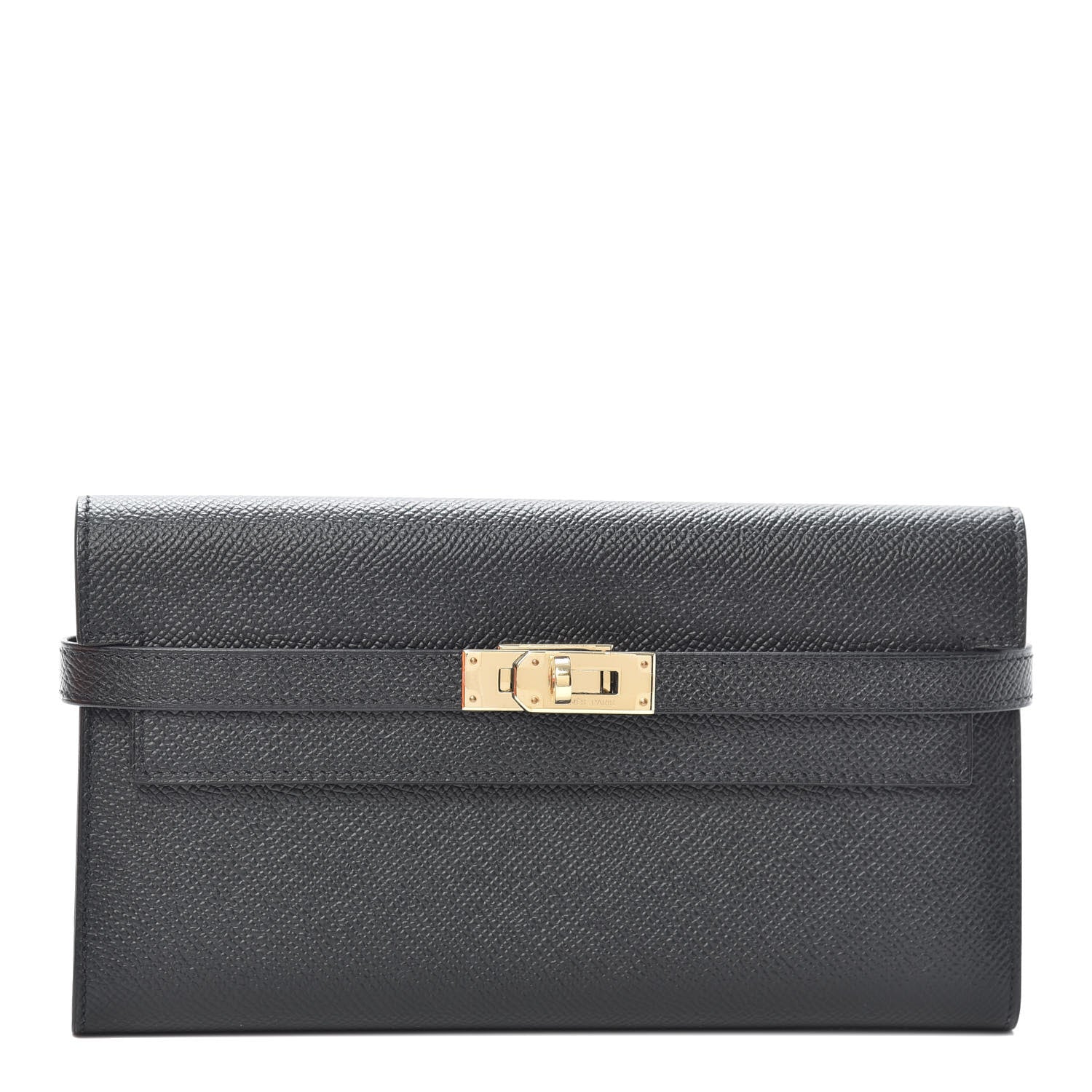 Hermes Epsom Kelly Longue Wallet Black 1 of 6