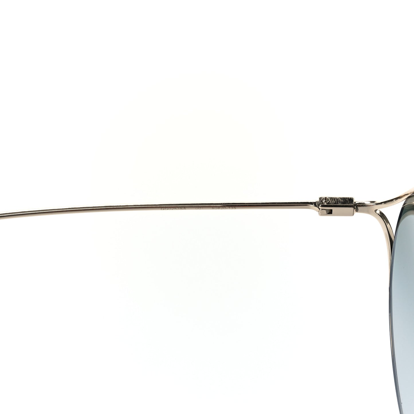 Round Pearl Tip Sunglasses GG0253SA Gold