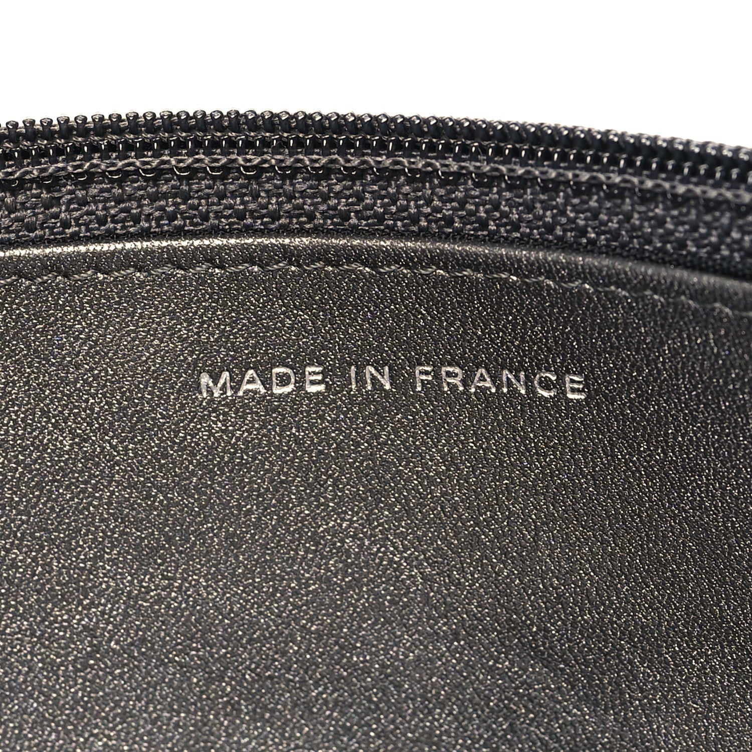 Chanel Metallic Caviar Timeless CC Wallet On Chain WOC Grey 7 of 11