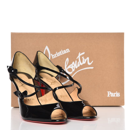 Christian Louboutin Patent Debriditoe 85 Pumps 36.5 Black 8 of 8