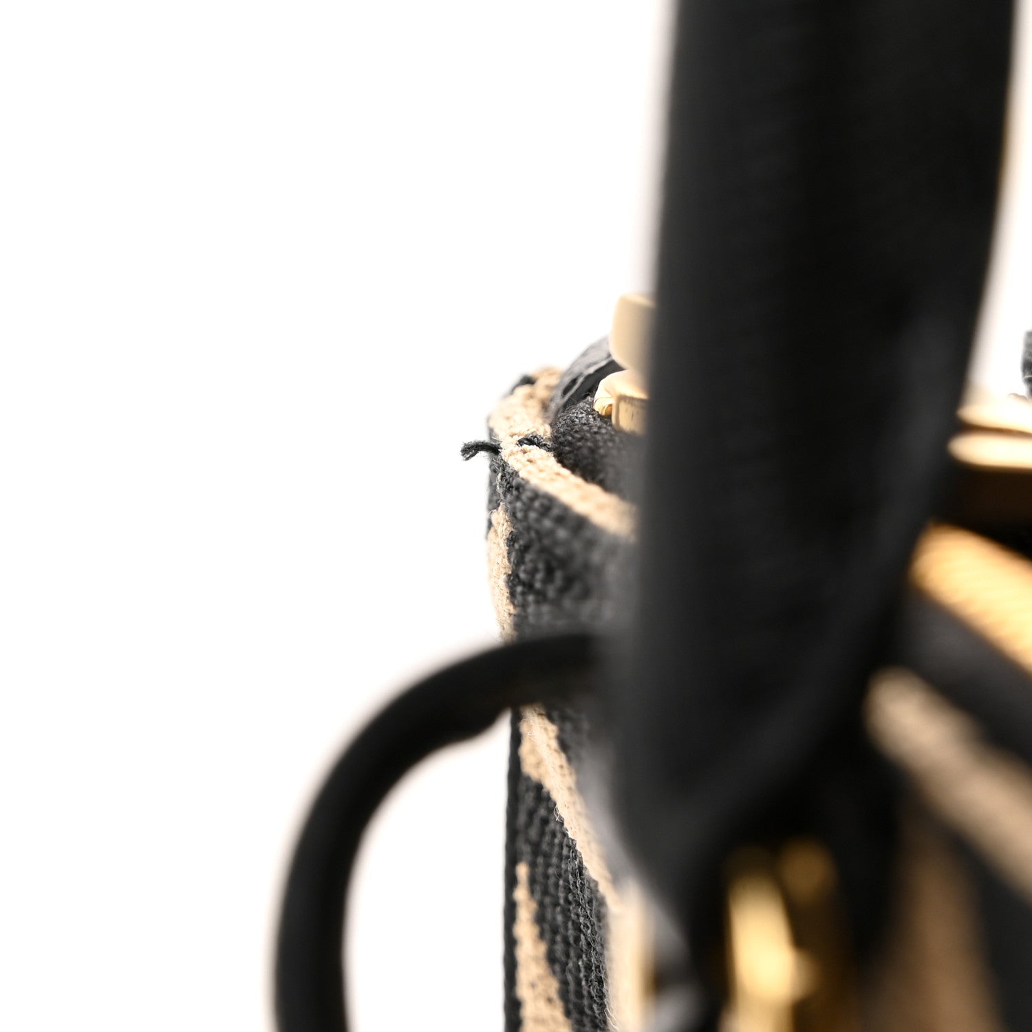 Prada Jacquard Saffiano Triangolo Symbole Embroidered Large Double Zip Tote Black Corda 11 of 11