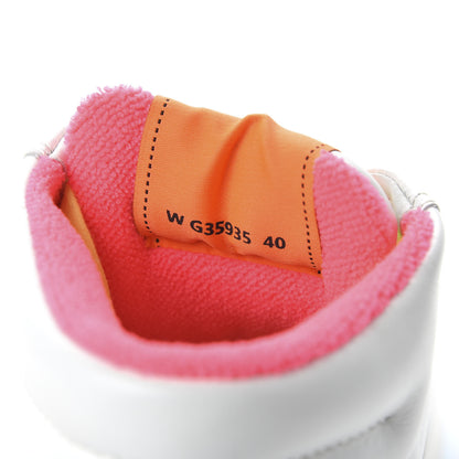 Chanel Calfskin Womens Logo High Top Sneakers 40 White Multicolor 8 of 8