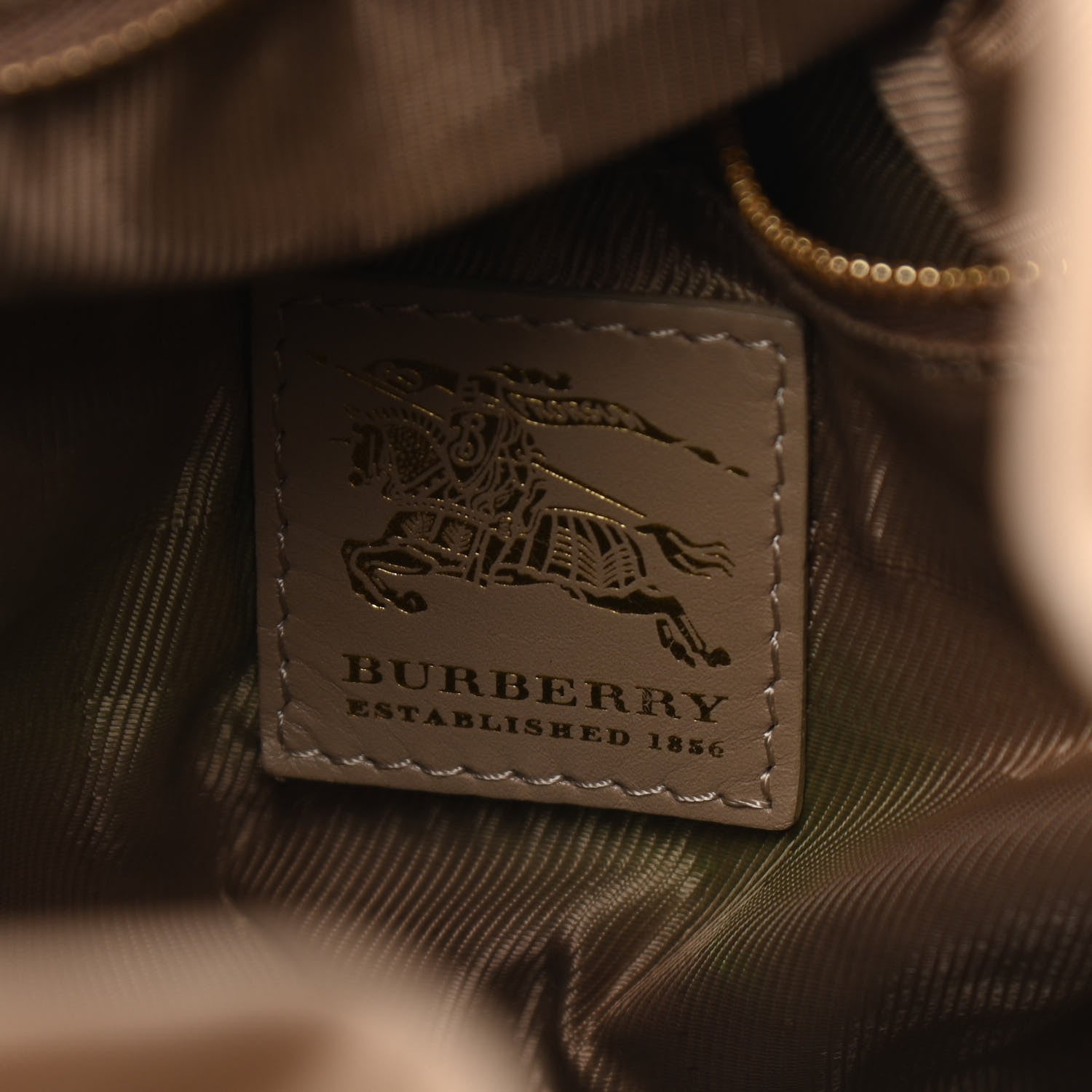 Burberry Calfskin Quilted Bucket Shoulder Bag Beige 6 of 15