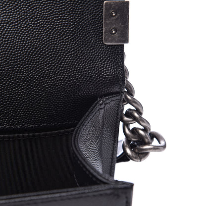 Chanel Caviar Quilted Medium Boy Flap Black 10 of 12
