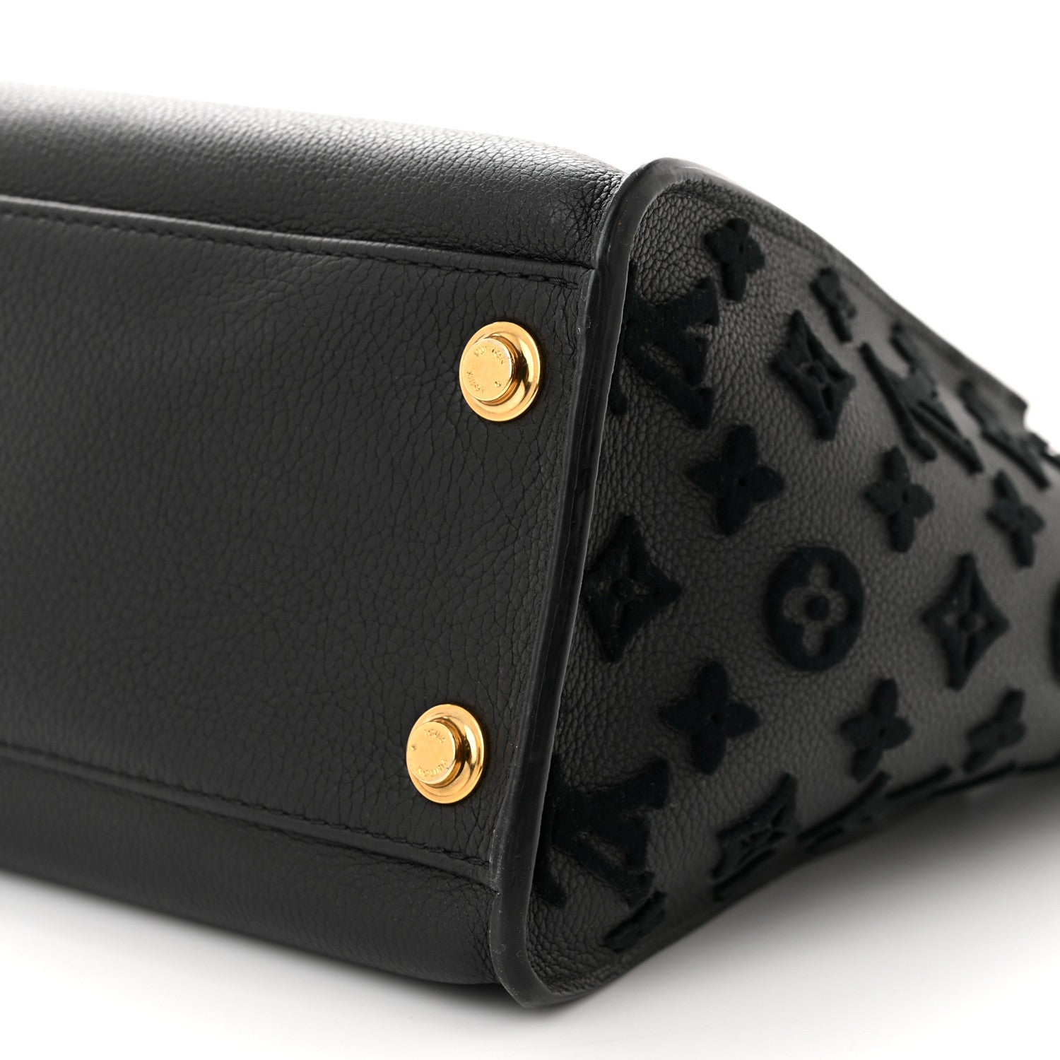 Louis Vuitton Calfskin Monogram Tufting On My Side Black 10 of 10