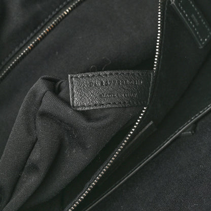 Saint Laurent Crinkled Calfskin Matelasse Monogram Niki Shoulder Bag Storm 7 of 10