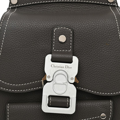 Christian Dior Grained Calfskin Mini Gallop Sling Bag Grey 8 of 10